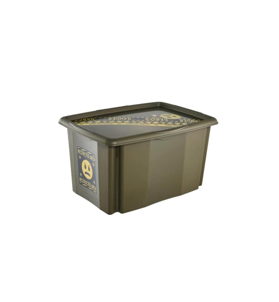 keeeper Karolina Emoji Danger PP vert olive 45 l 40 x 55.5 x 30 cm