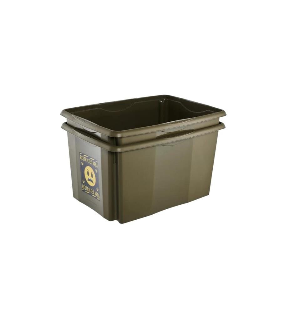 keeeper Karolina Emoji Danger PP vert olive 45 l 40 x 55.5 x 30 cm