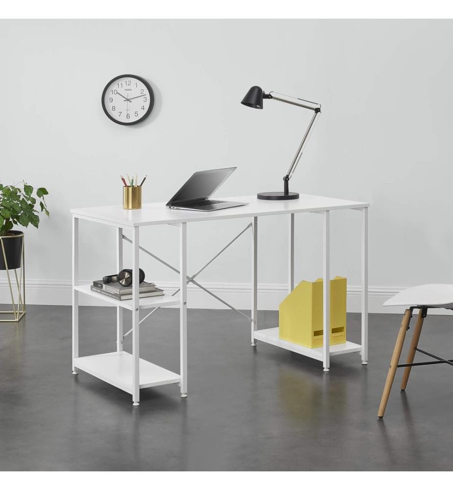 Schreibtisch Aarhus 75x120x60 cm mit 3 Ablagen