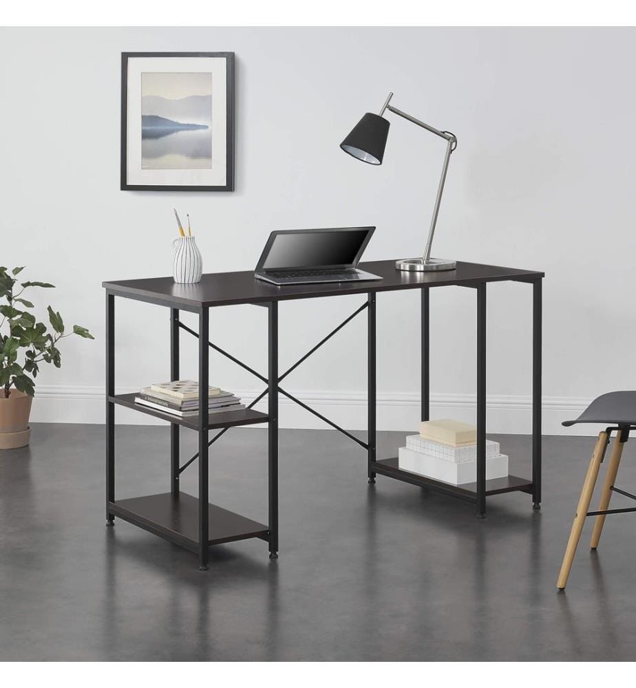 Schreibtisch Aarhus 75x120x60 cm mit 3 Ablagen