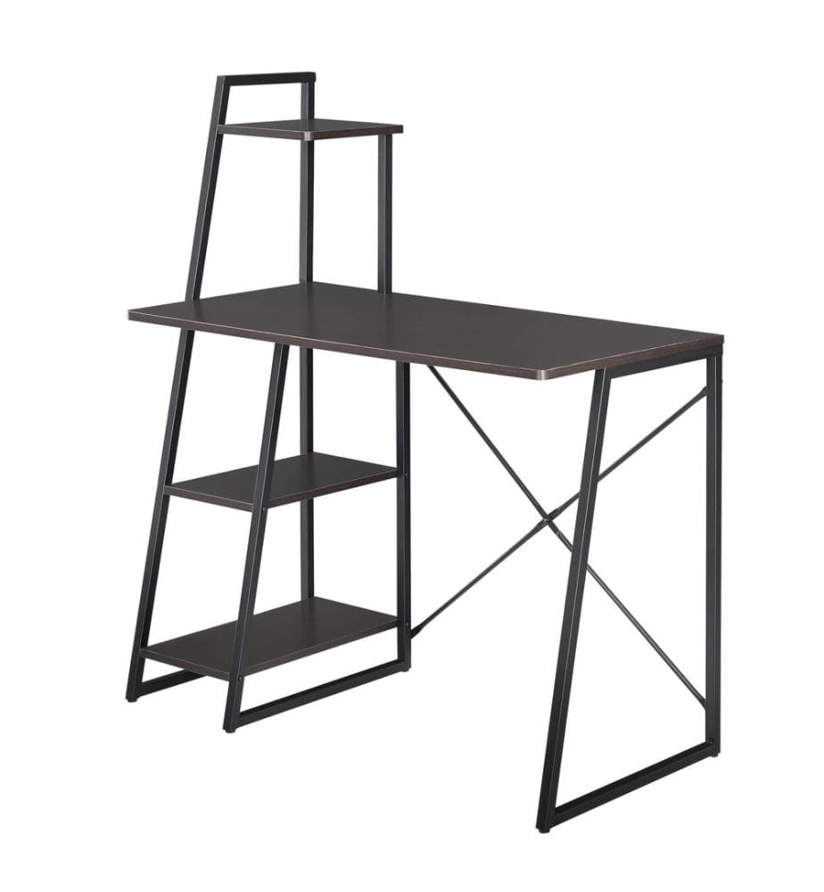 Schreibtisch Aalborg 117x102x50 cm mit Regal 4 Flächen