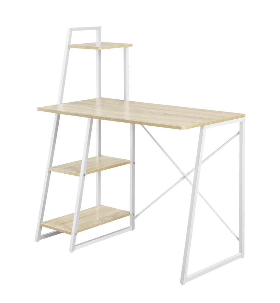 Schreibtisch Aalborg 117x102x50 cm mit Regal 4 Flächen