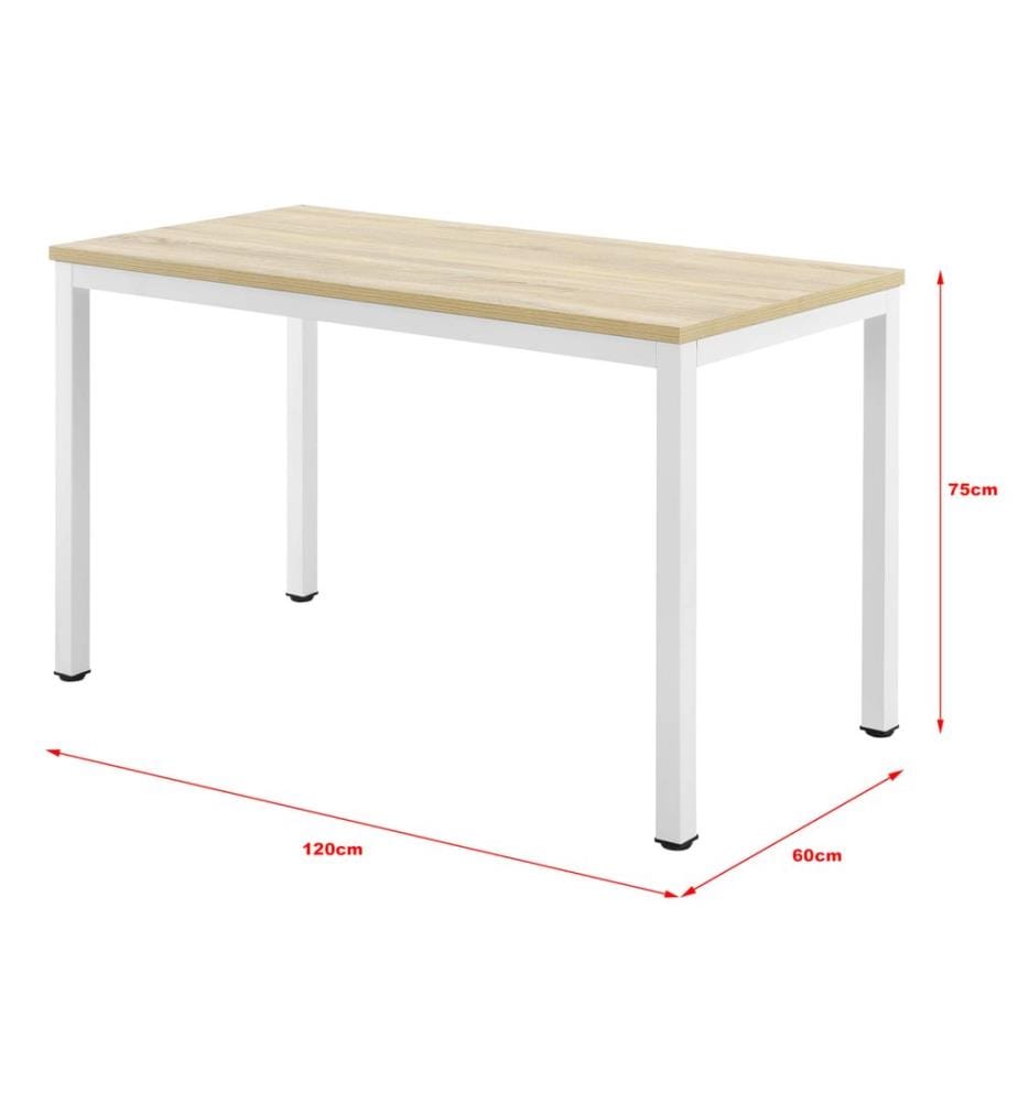 Scrivania Odense 75x120x60 cm effetto rovere