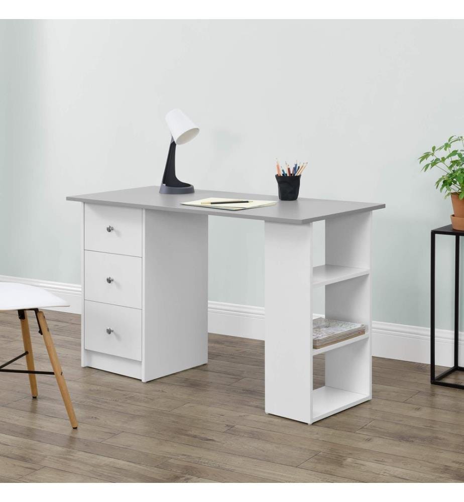 Schreibtisch Lemberg 120x50x72 cm Hellgrau