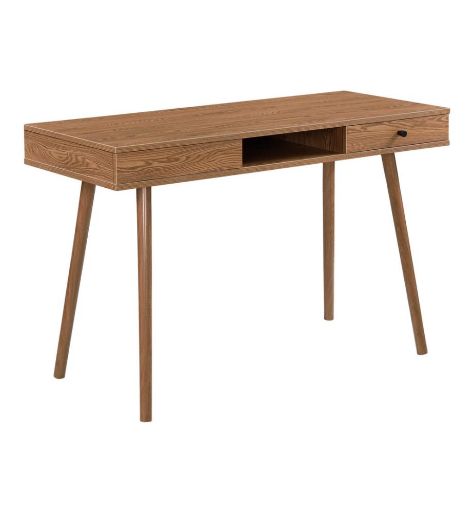 Schreibtisch Habo mit Ablage und Schublade 115x48x74 cm Dunkler Holzton