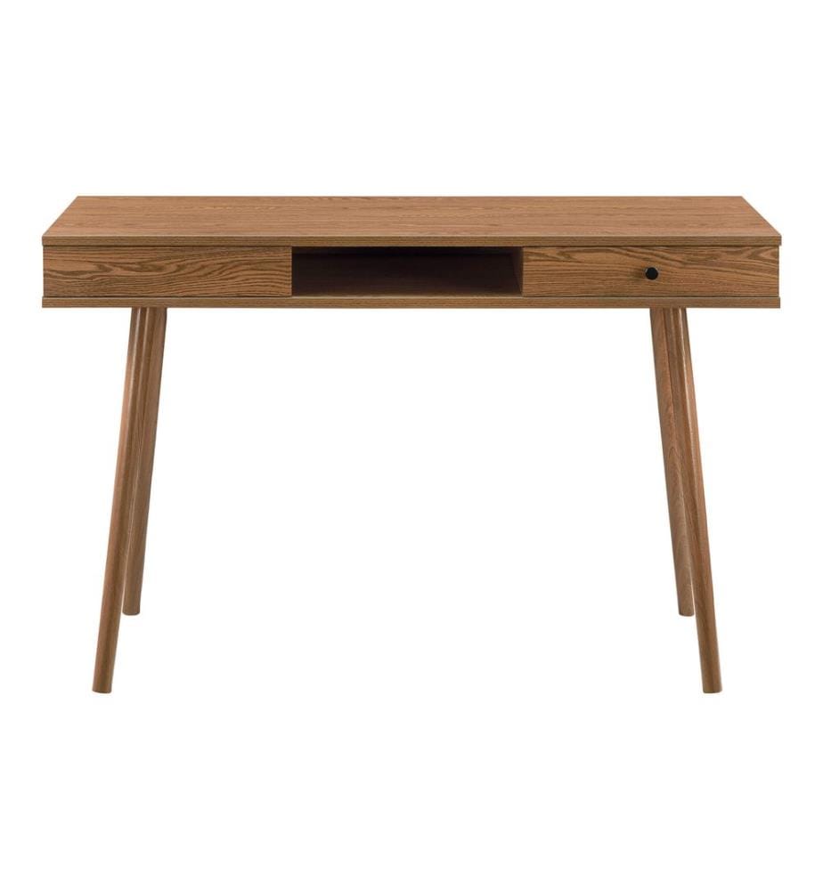 Schreibtisch Habo mit Ablage und Schublade 115x48x74 cm Dunkler Holzton