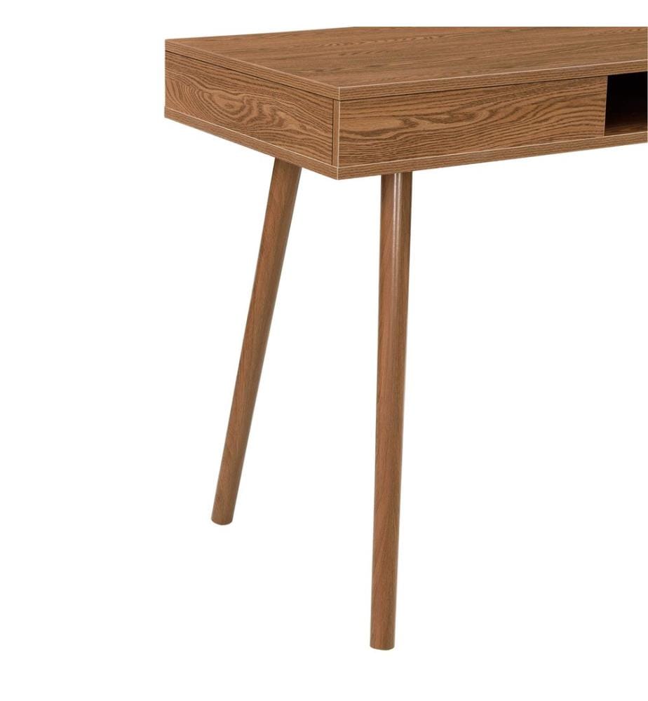 Schreibtisch Habo mit Ablage und Schublade 115x48x74 cm Dunkler Holzton
