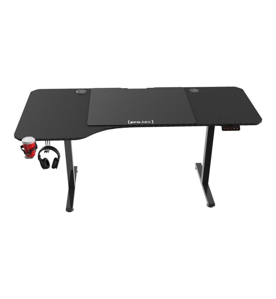 Tavolo regolabile in altezza Virolahti 160x75 cm nero