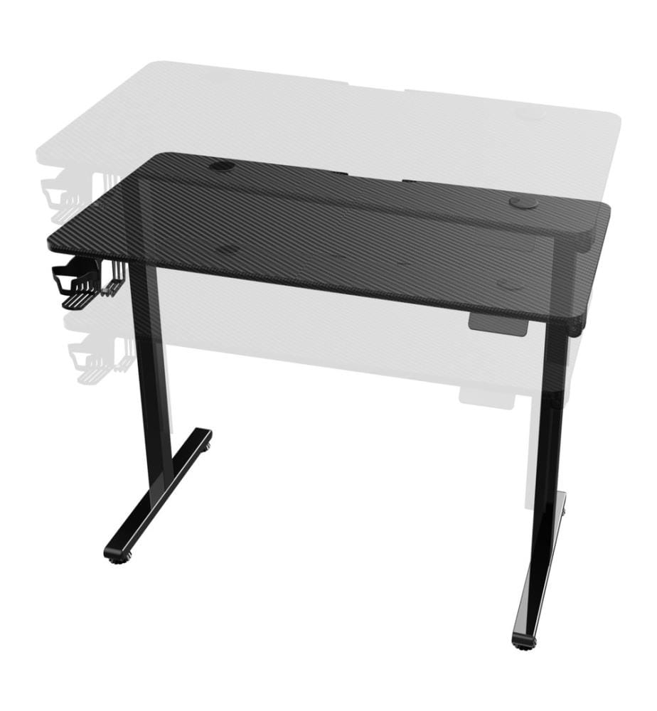 Tavolo regolabile in altezza Stryn 120x60 cm nero