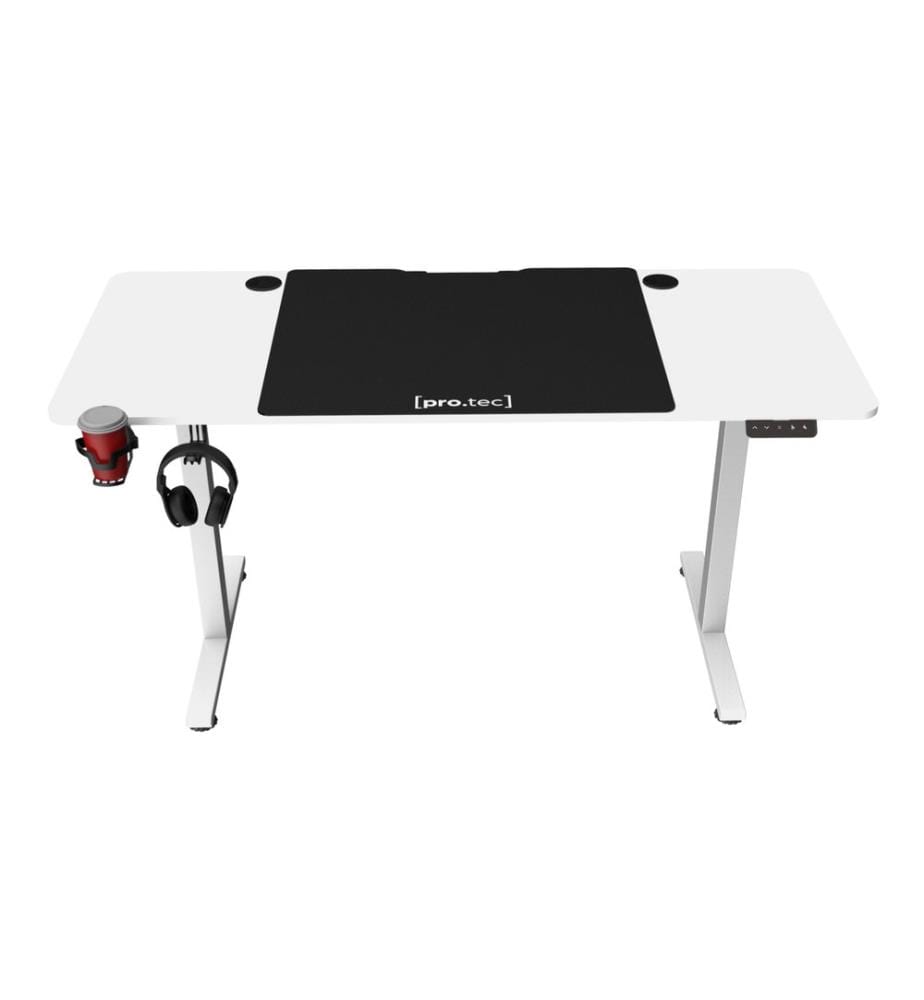 Tavolo regolabile in altezza Stryn 140x60 cm bianco