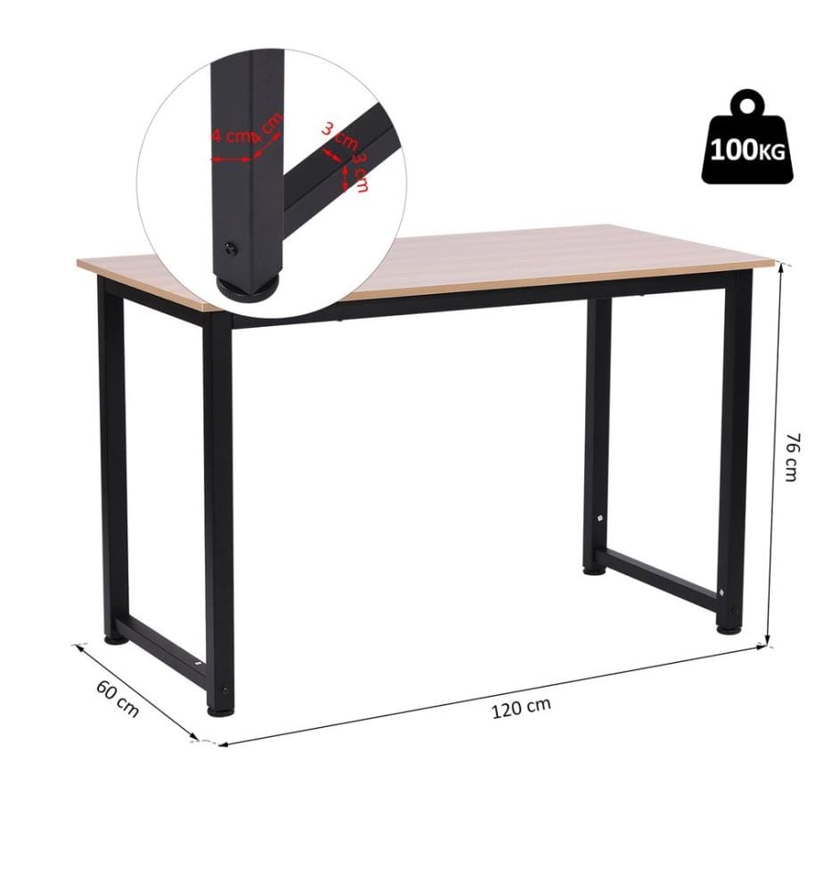 Schreibtisch Küchentisch Computertisch 120x60x76 cm