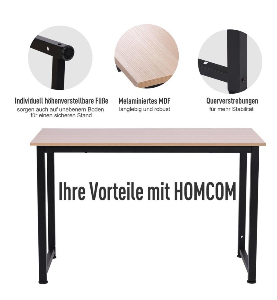 Schreibtisch Küchentisch Computertisch 120x60x76 cm