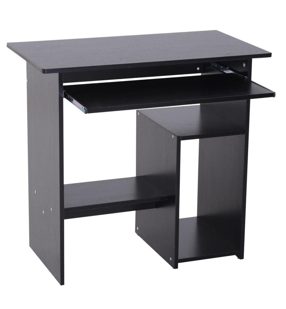 Scrivania per computer, scrivania per PC, nera, 80x45x75 cm