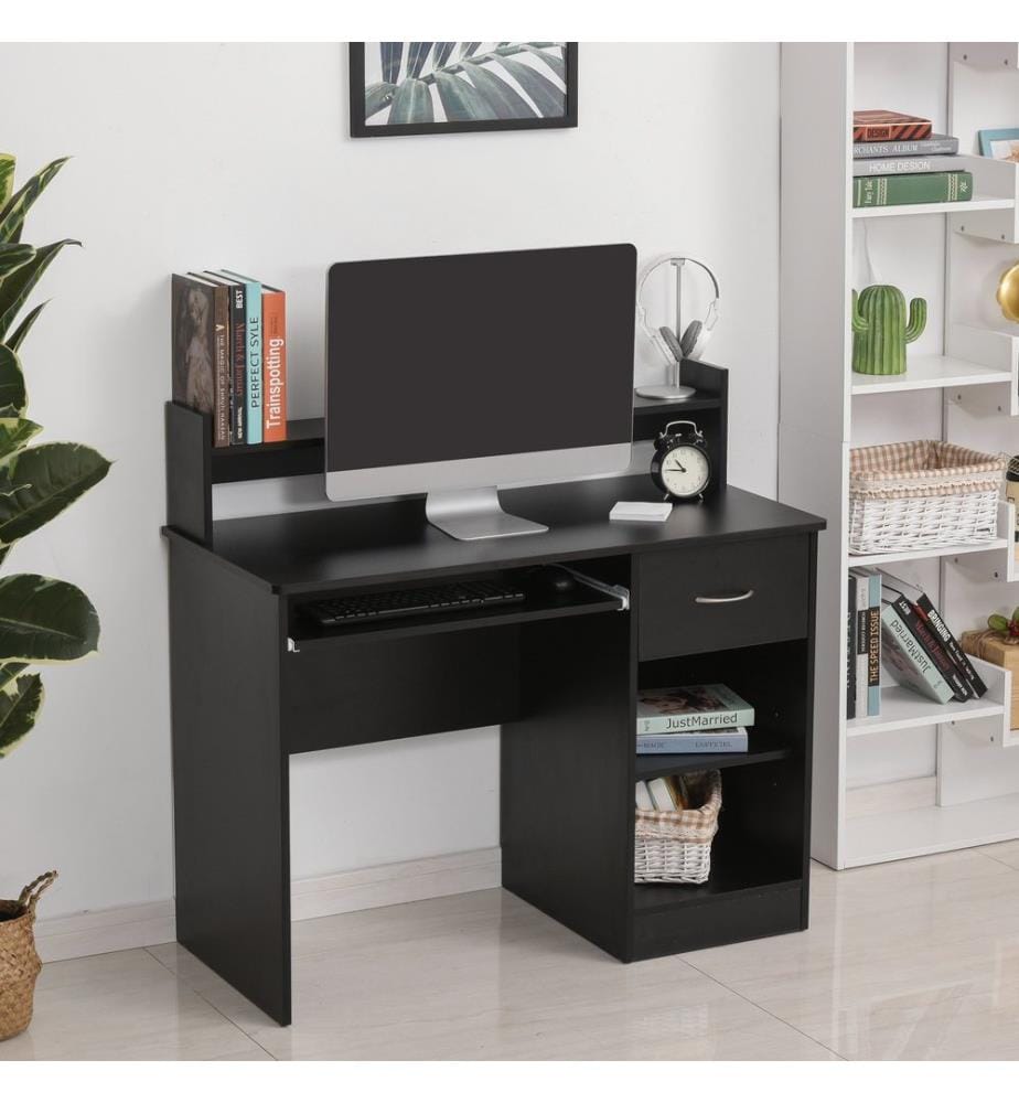 Scrivania per computer da ufficio con cassetto 104x48x95,5 cm