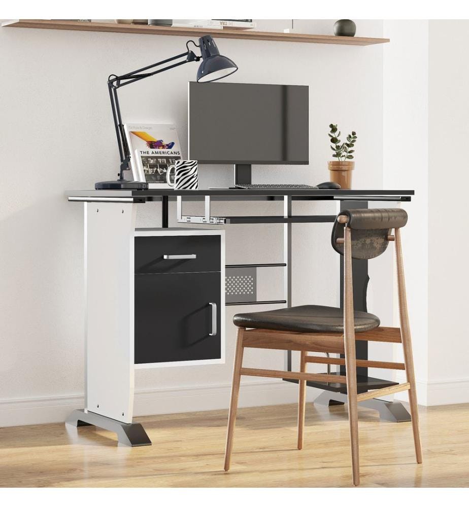 Scrivania per computer con cassetti 100x52x75 cm