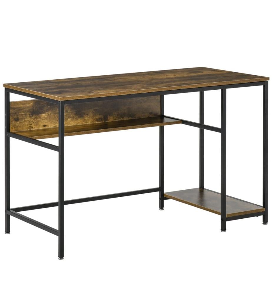 Computertisch Schreibtisch mit Ablagen 120x60x75 cm