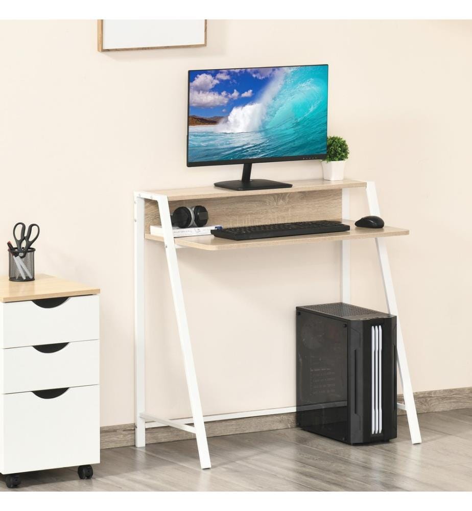 Schreibtisch Computertisch Bürotisch mit Ablagefach 84x45x85 cm