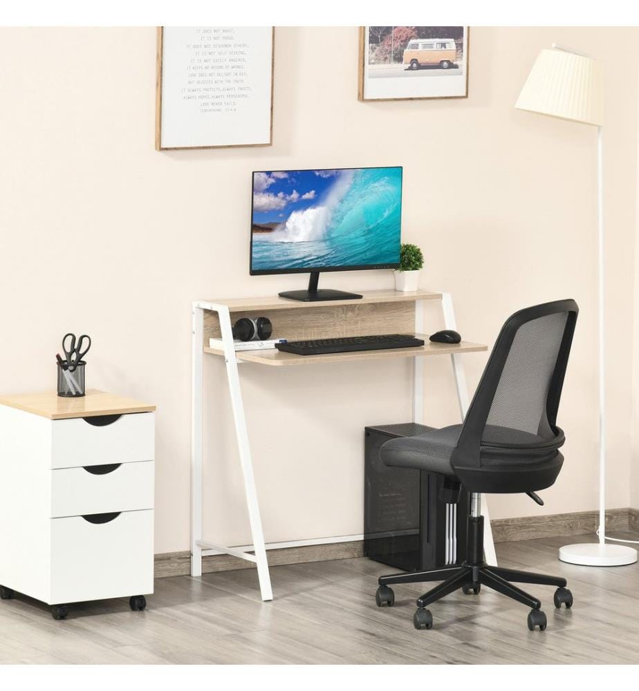 Schreibtisch Computertisch Bürotisch mit Ablagefach 84x45x85 cm