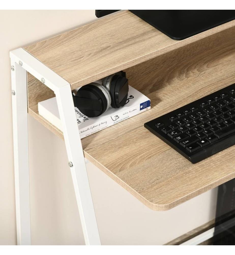 Schreibtisch Computertisch Bürotisch mit Ablagefach 84x45x85 cm