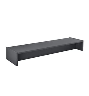 Monitorständer Flensberg 100x27x15 cm Monitorregal Dunkelgrau