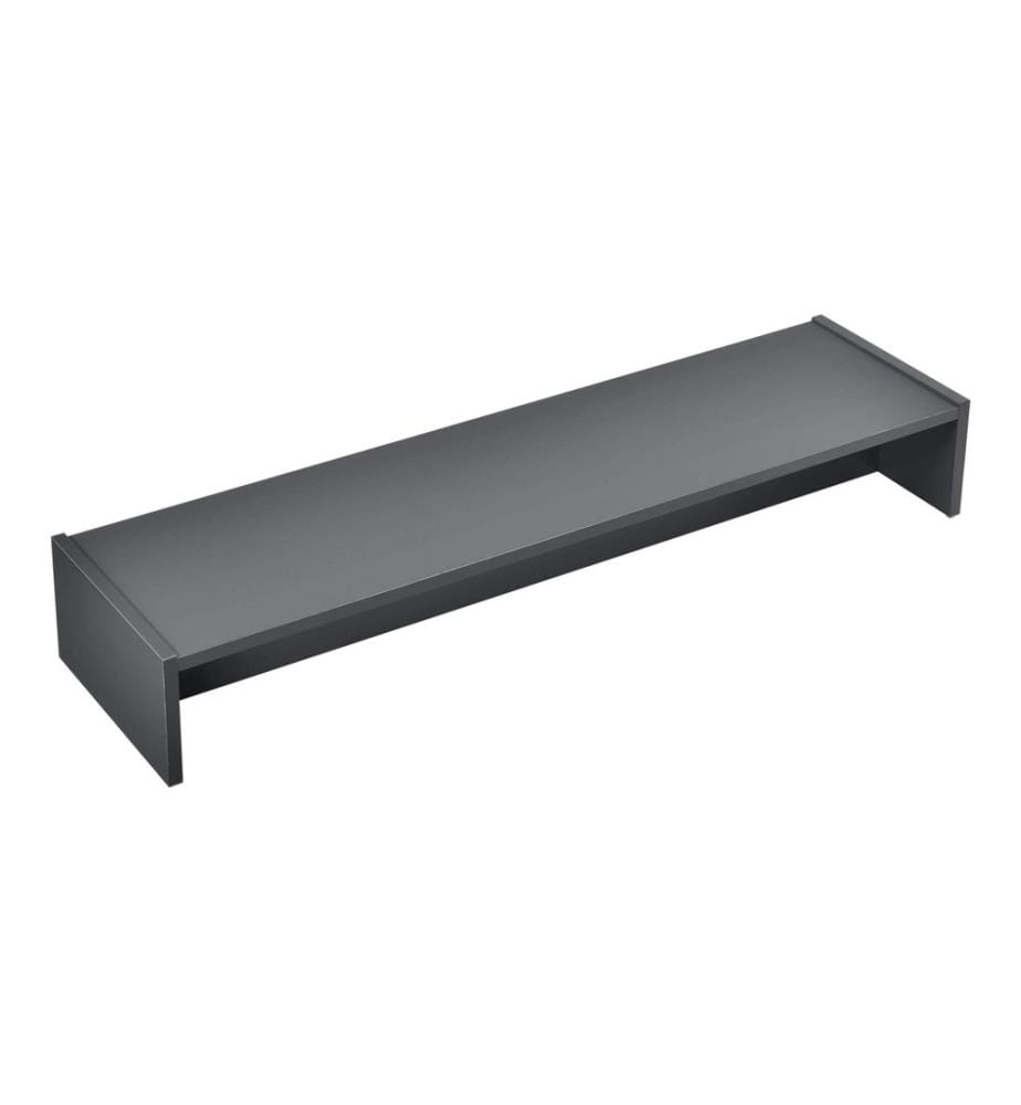 Monitorständer Flensberg 100x27x15 cm Monitorregal Dunkelgrau