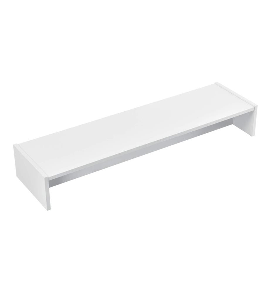Monitorständer Flensberg 100x27x15 cm Monitorregal Weiss