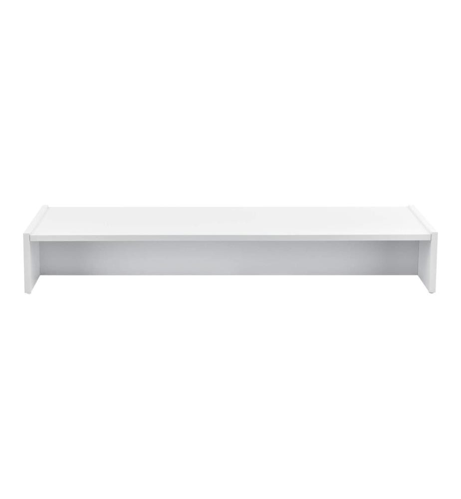 Monitorständer Flensberg 100x27x15 cm Monitorregal Weiss