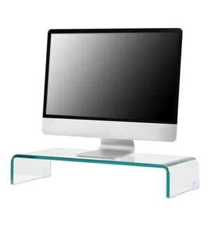 Monitorerhöhung Pretoria 70x30x13 cm Glas Transparent