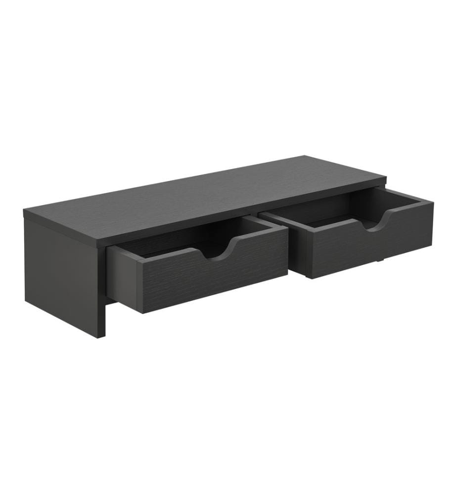 Monitorständer Mänttä mit 2 Schubladen 50x18x13 cm Dunkelgrau