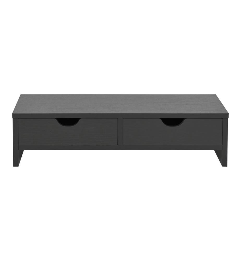 Monitorständer Mänttä mit 2 Schubladen 50x18x13 cm Dunkelgrau