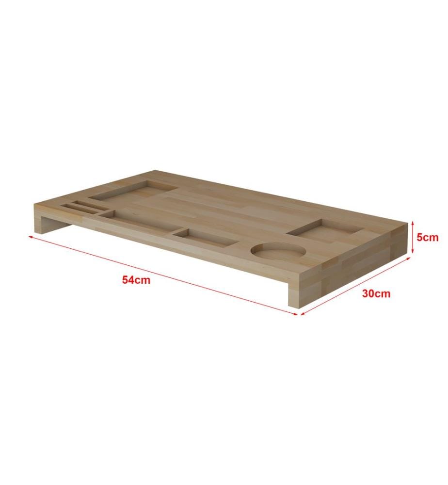 Monitorständer Ringsted 5x54x30 cm Buche