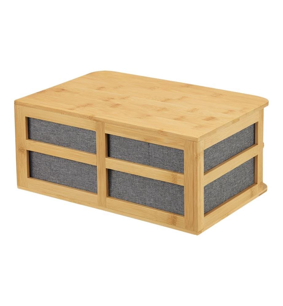 Bambus Schreibtisch Organizer 2 Schubladen Mäntsälä