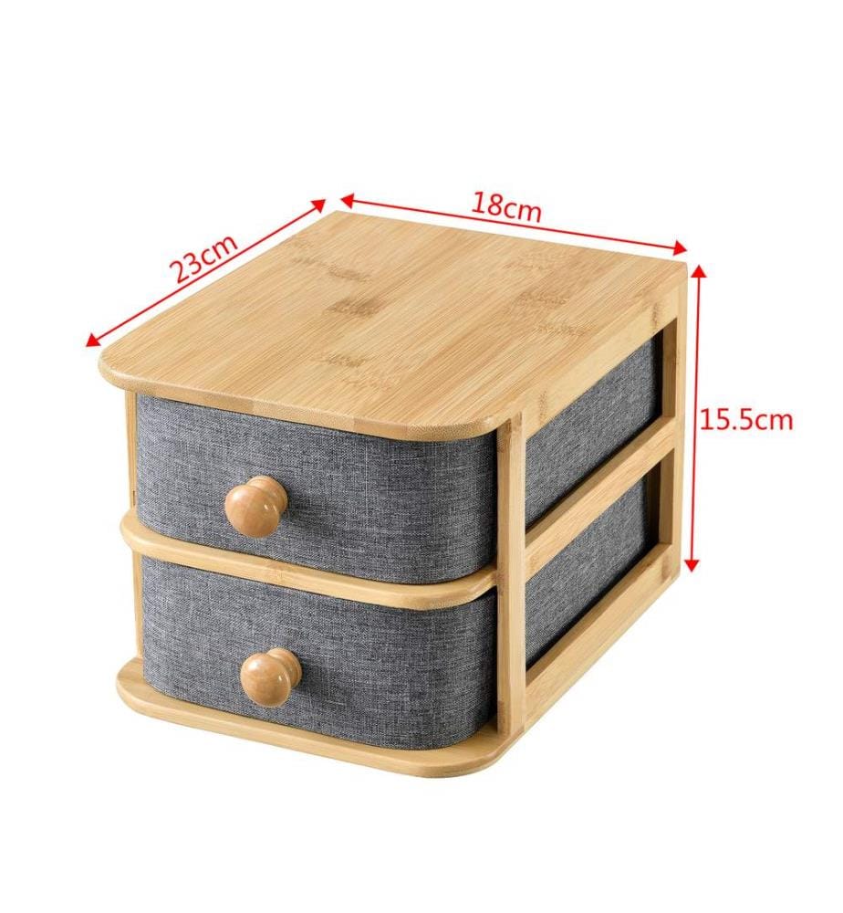Bambus Schreibtisch Organizer 3 Schubladen Mäntsälä