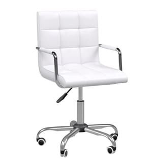 Bürostuhl Drehstuhl Kosmetikhocker Rollhocker Weiss
