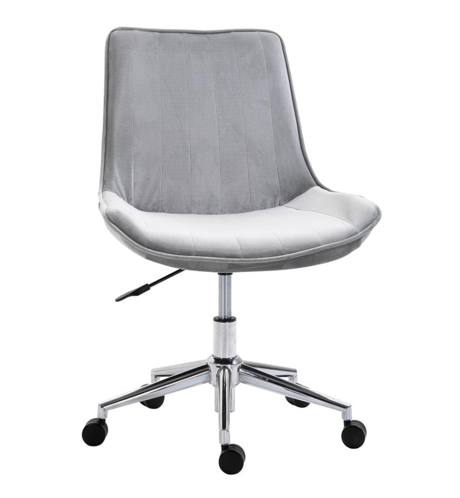 Sedia da ufficio, sedia da scrivania, sedia girevole a 360°, rivestimento in velluto