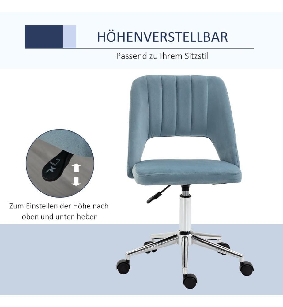 Bürostuhl Drehstuhl Höhenverstellbar 360° drehbar Jakobsmuschel