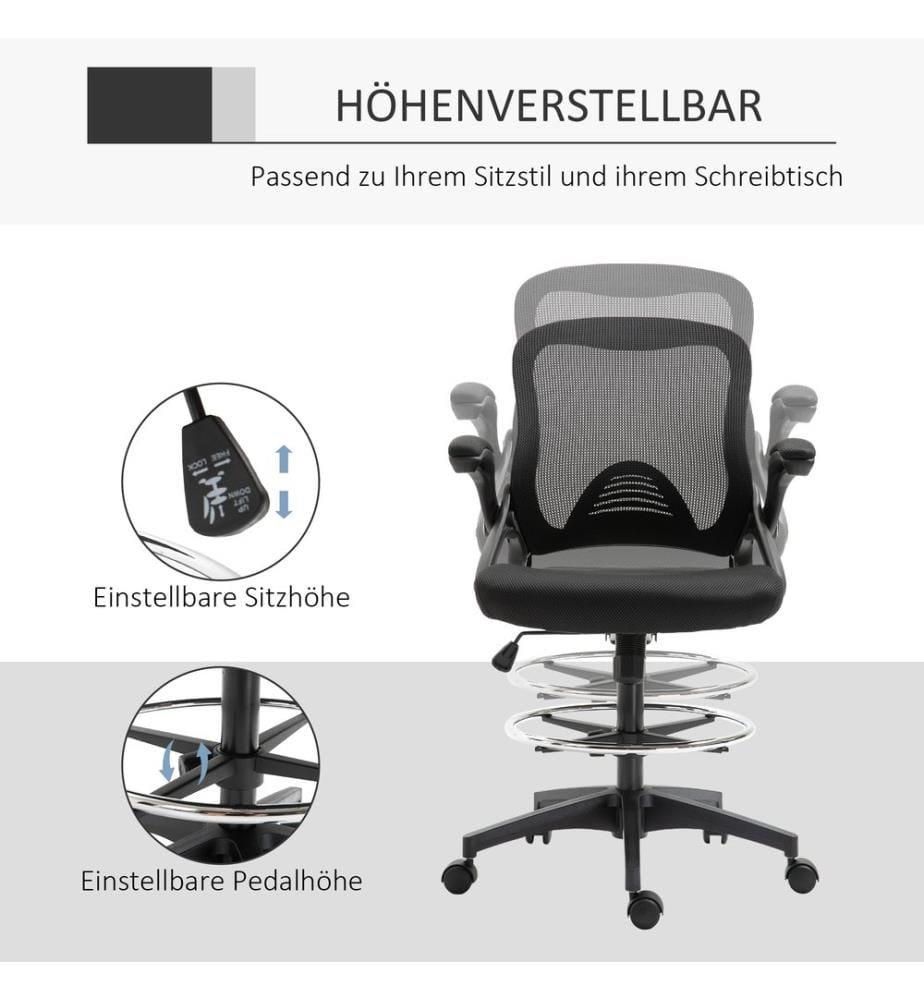 Schreibtischstuhl ergonomischer Bürostuhl Drehstuhl 360° Mesh