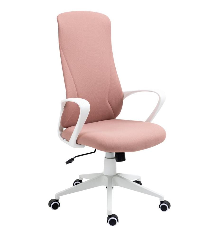 Sedia da ufficio con funzione oscillante, regolabile in altezza, rosa