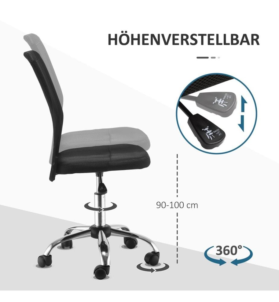 Bürostuhl Ergonomisch Höhenverstellbarer Schreibtischstuhl 360°
