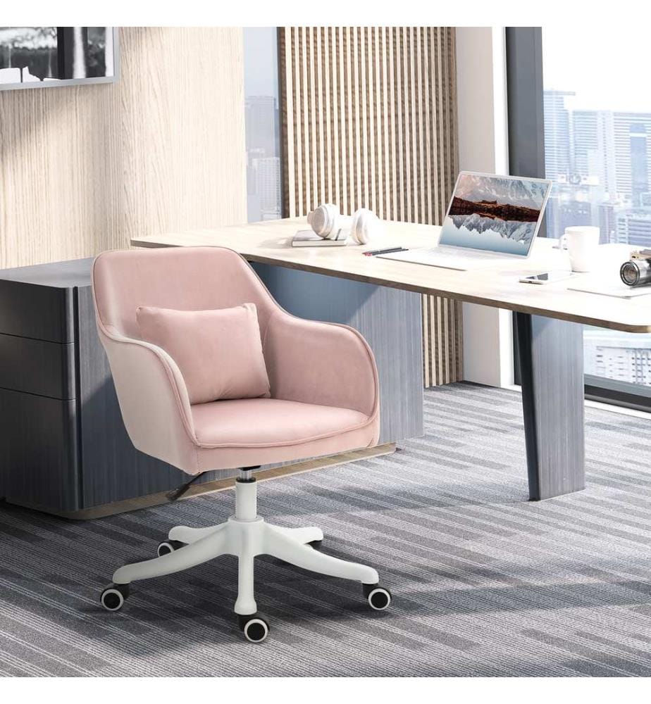 Massage Bürostuhl mit Vibrationsfunktion Rosa