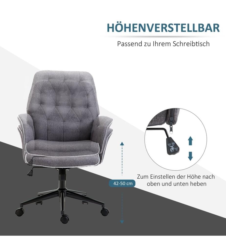 Sedia da ufficio con funzione oscillante per l'home office