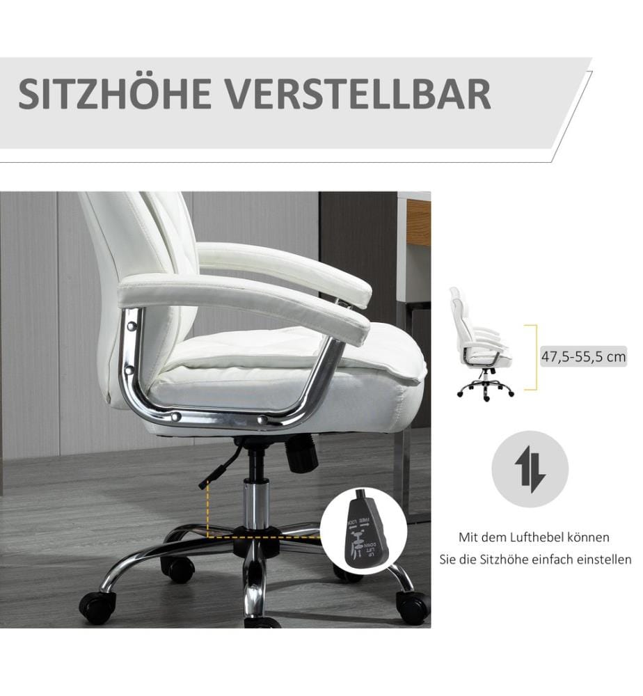 Bürostuhl  ergonomisch mit Wippenfunktion Rautenmuster