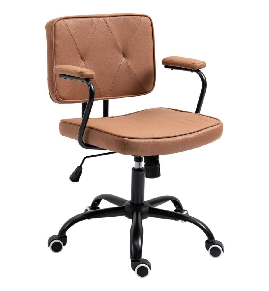 Bürostuhl Vintage Braun 61x58x82-91 cm