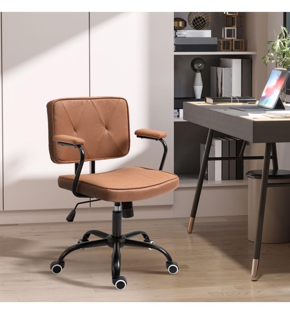 Bürostuhl Vintage Braun 61x58x82-91 cm