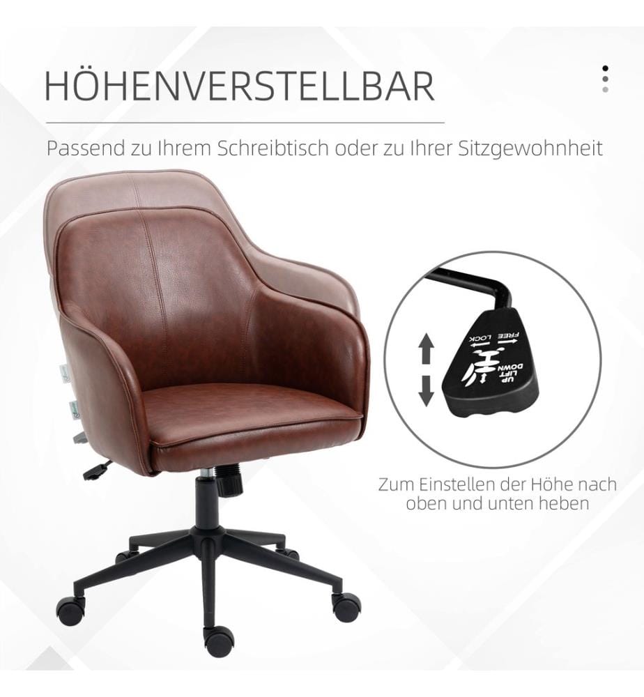 Bürostuhl Vintage Braun