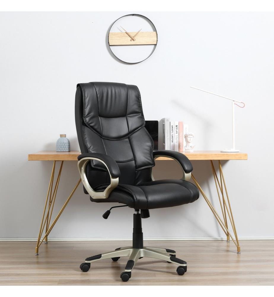 Sedia da ufficio con funzione oscillante e schienale alto ergonomico