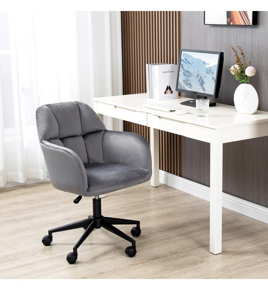 Sedia da ufficio moderna grigia