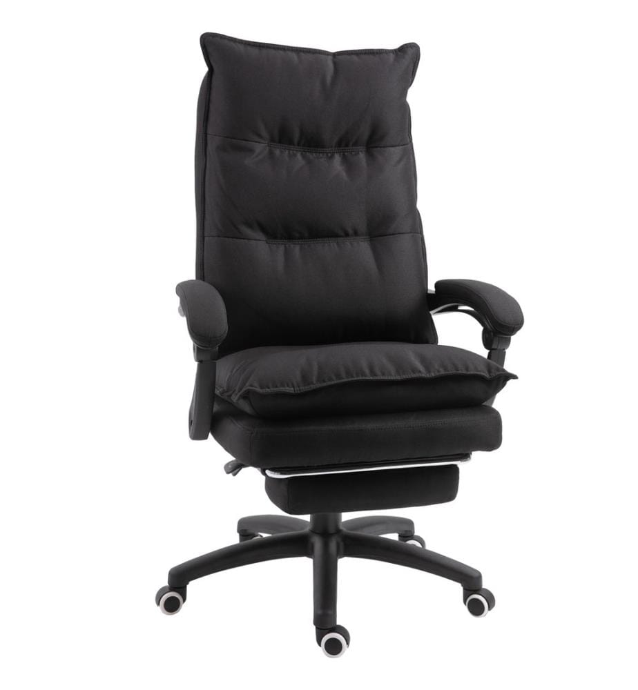 Chaise de bureau ergonomique avec fonction massage, noire