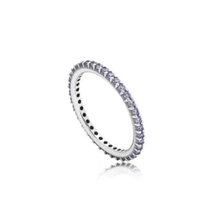 Pandora Ring für immer lila - Silber