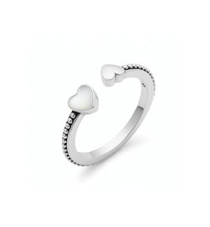 Herzen der Liebe Silber Ring - Silber